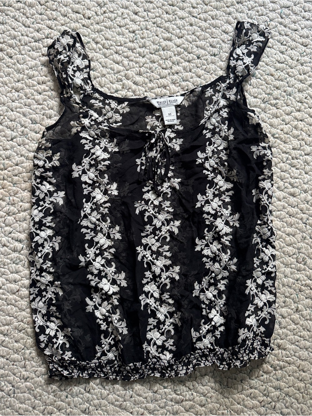 White House Black Market Silk Tank Top